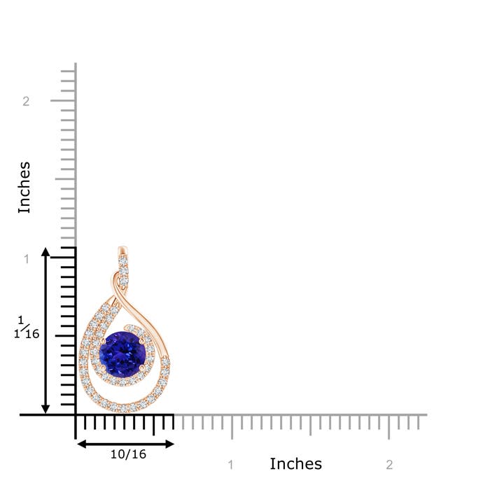 AAAA - Tanzanite / 1.88 CT / 14 KT Rose Gold