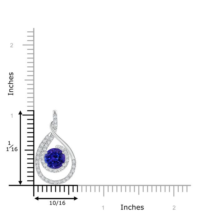 AAAA - Tanzanite / 1.88 CT / 14 KT White Gold