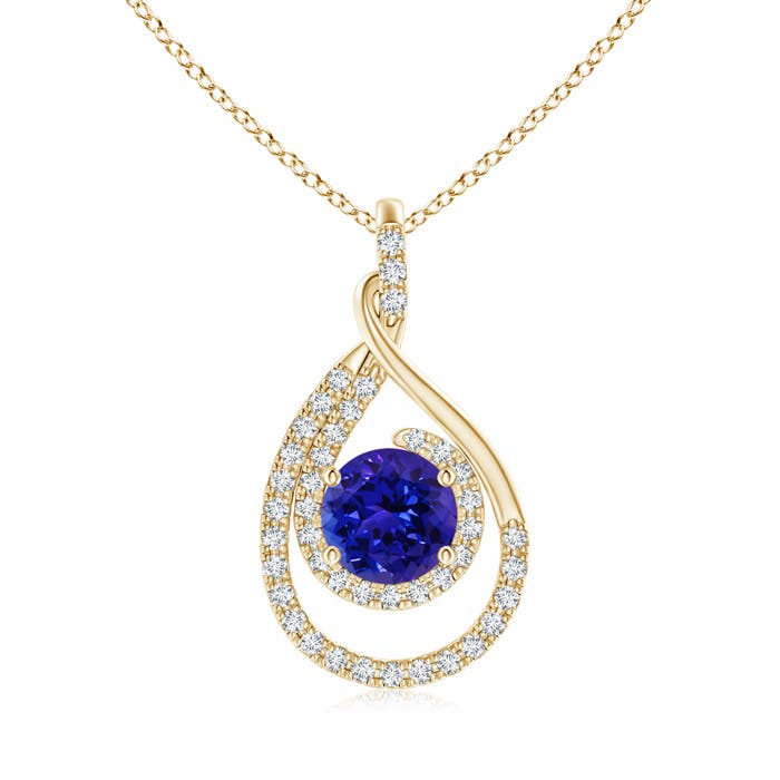 AAAA - Tanzanite / 1.88 CT / 14 KT Yellow Gold