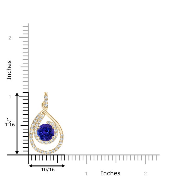 AAAA - Tanzanite / 1.88 CT / 14 KT Yellow Gold