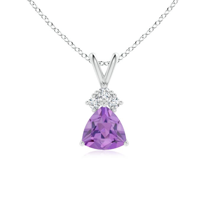 A - Amethyst / 0.76 CT / 14 KT White Gold