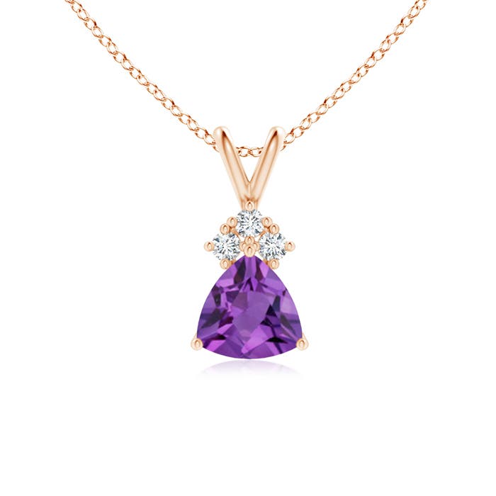 AA - Amethyst / 0.76 CT / 14 KT Rose Gold