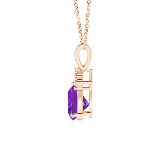 AA - Amethyst / 0.76 CT / 14 KT Rose Gold