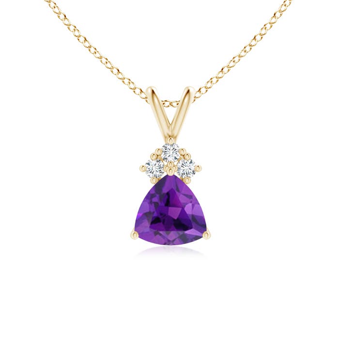 AAA - Amethyst / 0.76 CT / 14 KT Yellow Gold