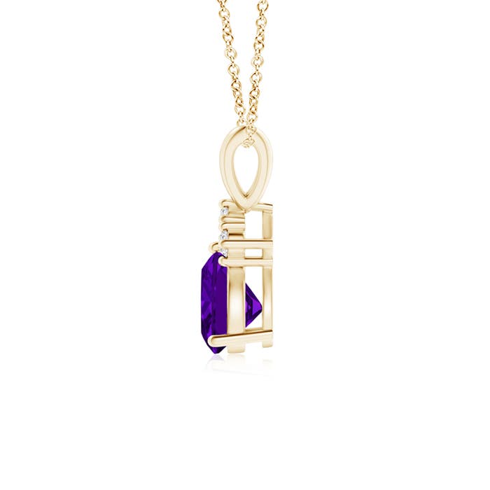 AAAA - Amethyst / 0.76 CT / 14 KT Yellow Gold