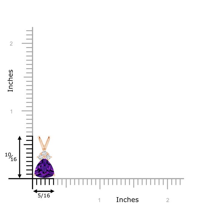 AAAA - Amethyst / 1.18 CT / 14 KT Rose Gold