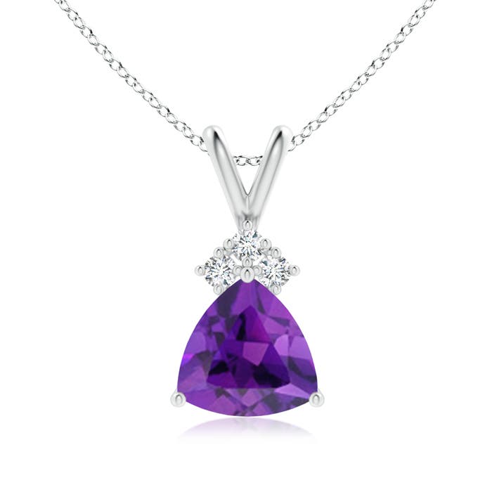 AAA - Amethyst / 1.69 CT / 14 KT White Gold