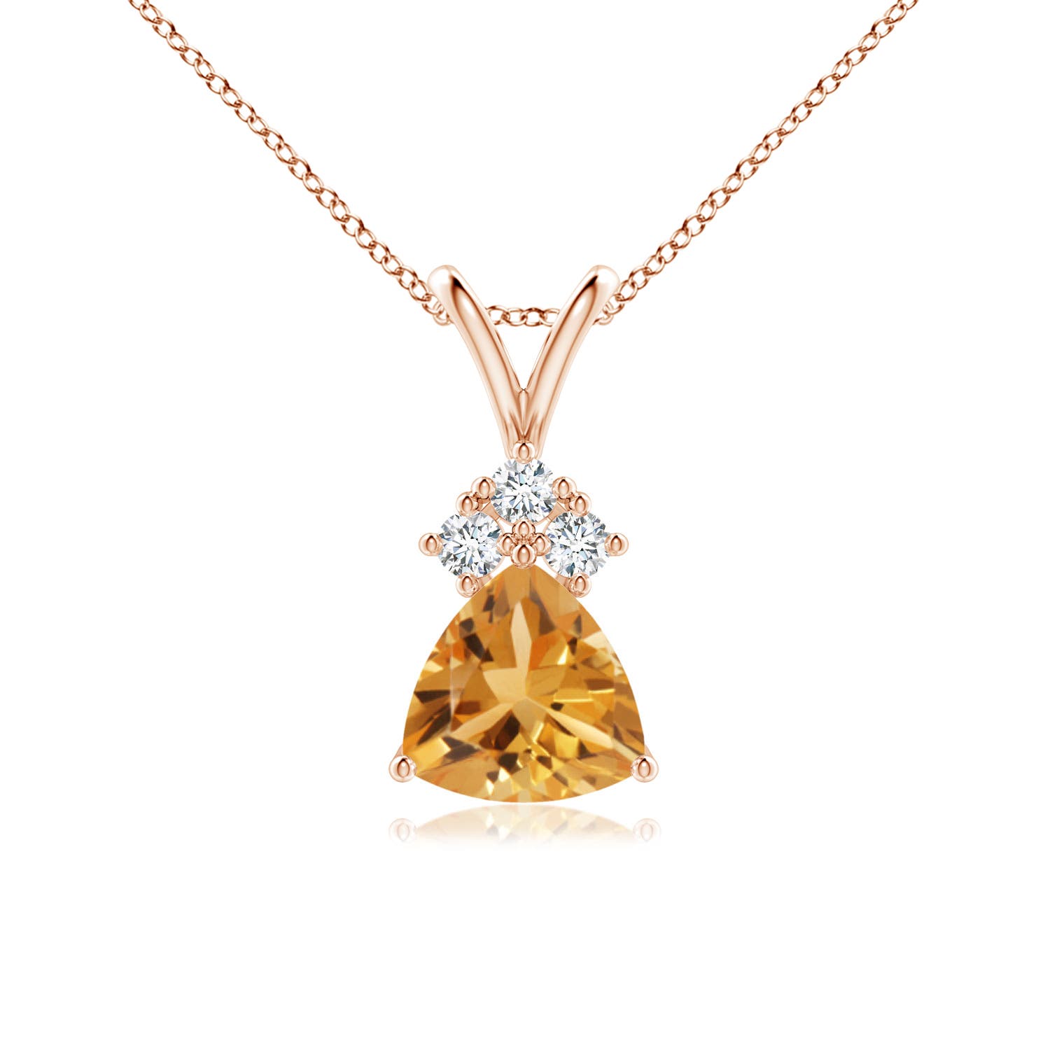 A - Citrine / 0.66 CT / 14 KT Rose Gold