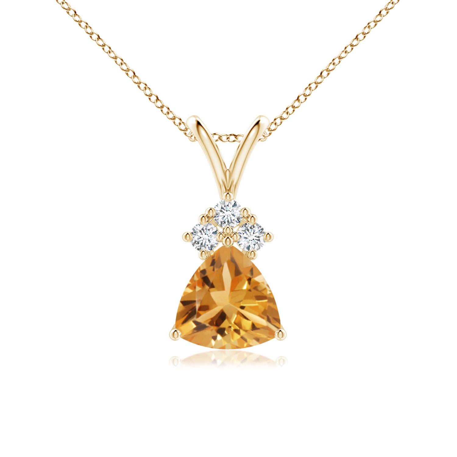 A - Citrine / 0.66 CT / 14 KT Yellow Gold