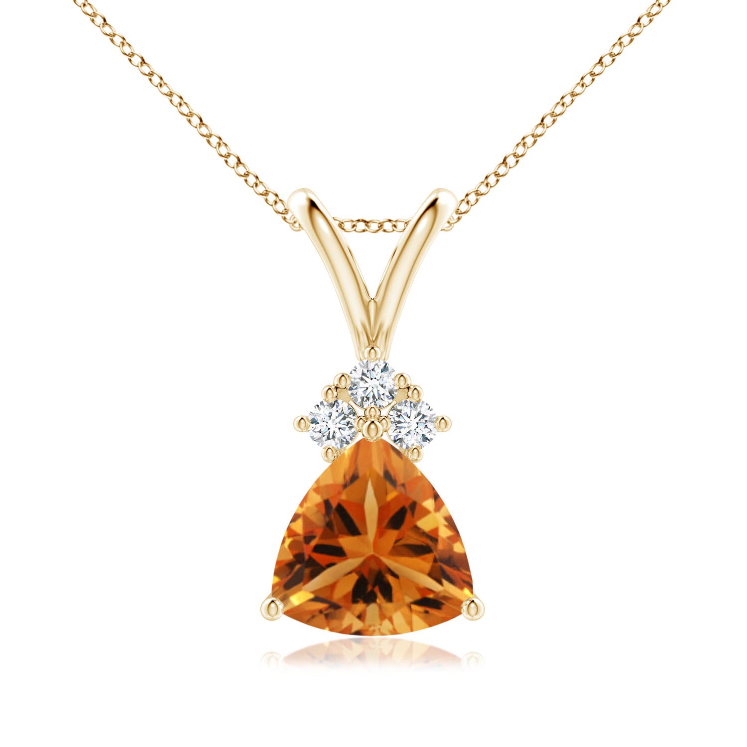 AAA - Citrine / 1 CT / 14 KT Yellow Gold