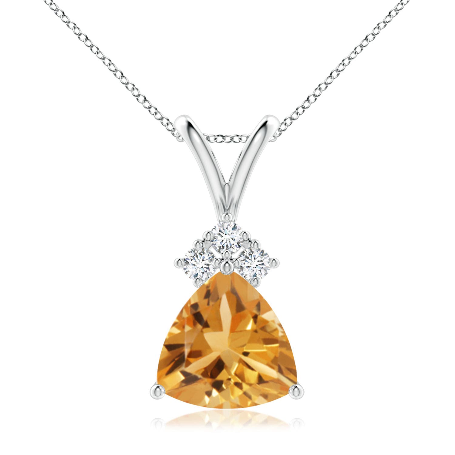 A - Citrine / 1.49 CT / 14 KT White Gold