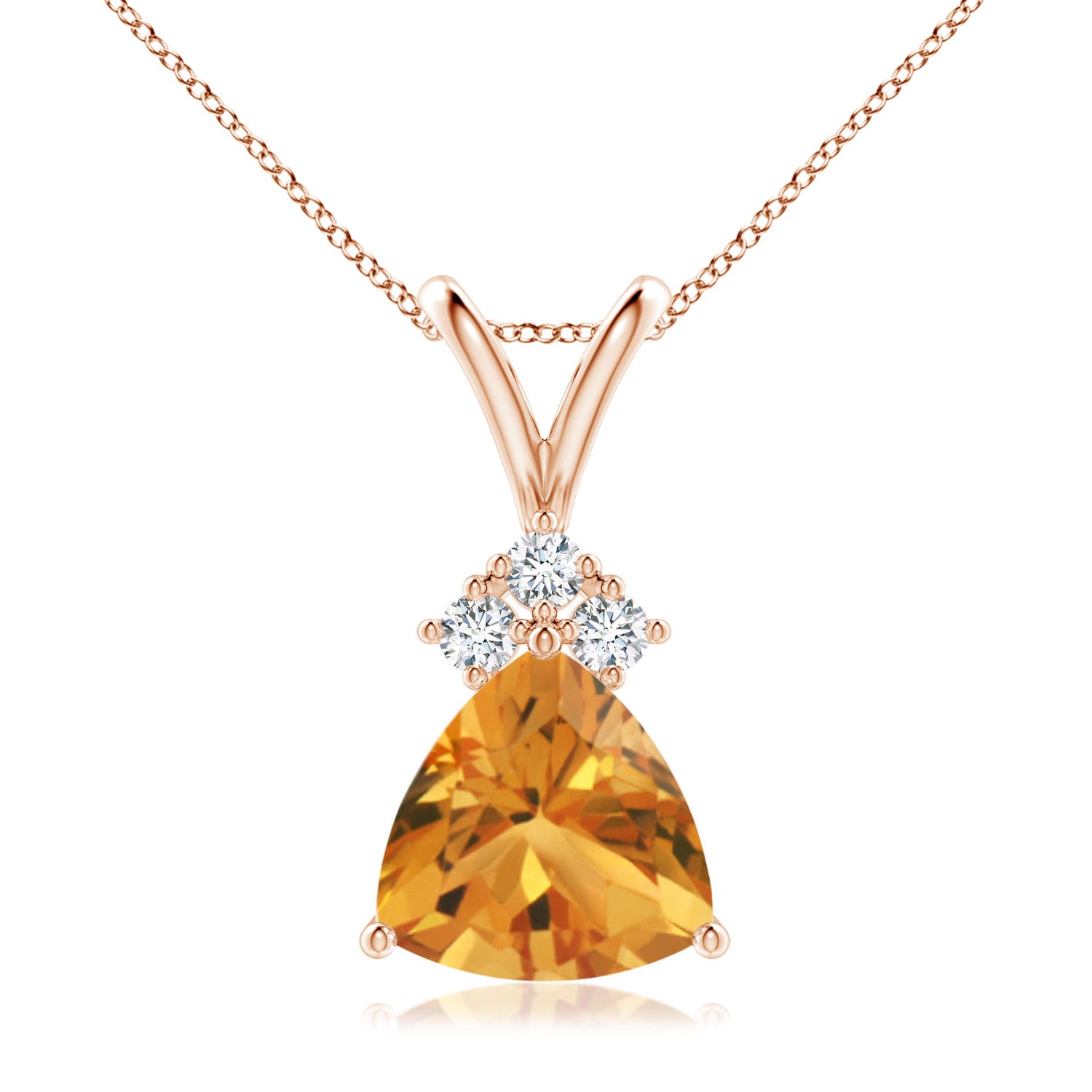 AA - Citrine / 1.49 CT / 14 KT Rose Gold