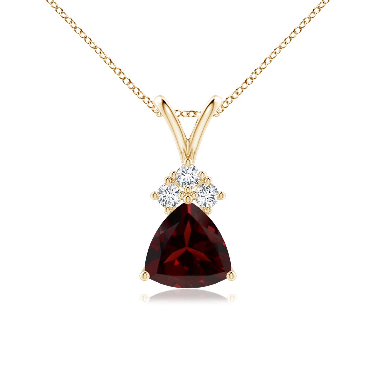 A - Garnet / 0.91 CT / 14 KT Yellow Gold