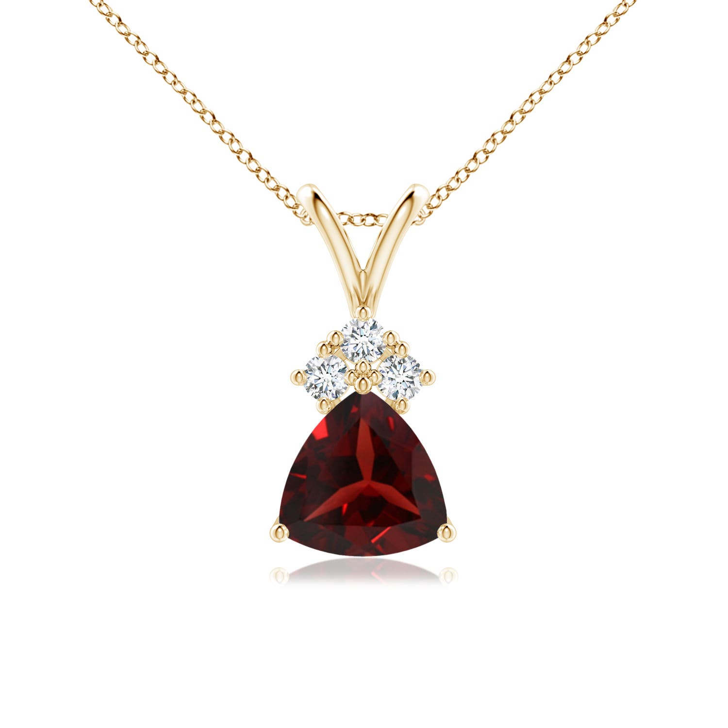 AAA - Garnet / 0.91 CT / 14 KT Yellow Gold