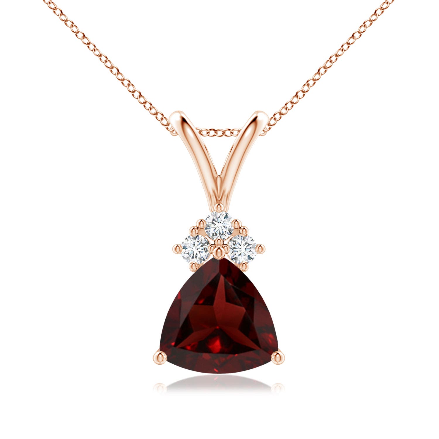 AA - Garnet / 1.38 CT / 14 KT Rose Gold