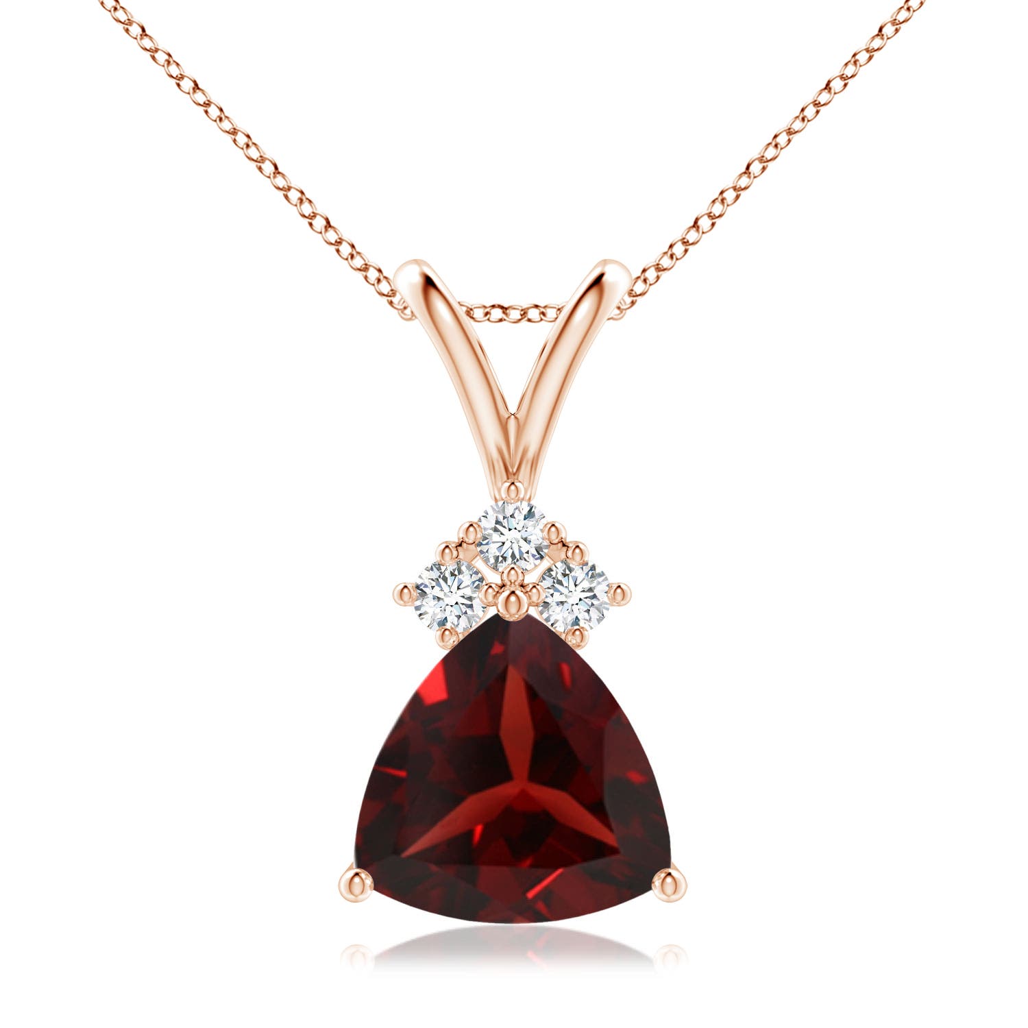 AAA - Garnet / 1.99 CT / 14 KT Rose Gold