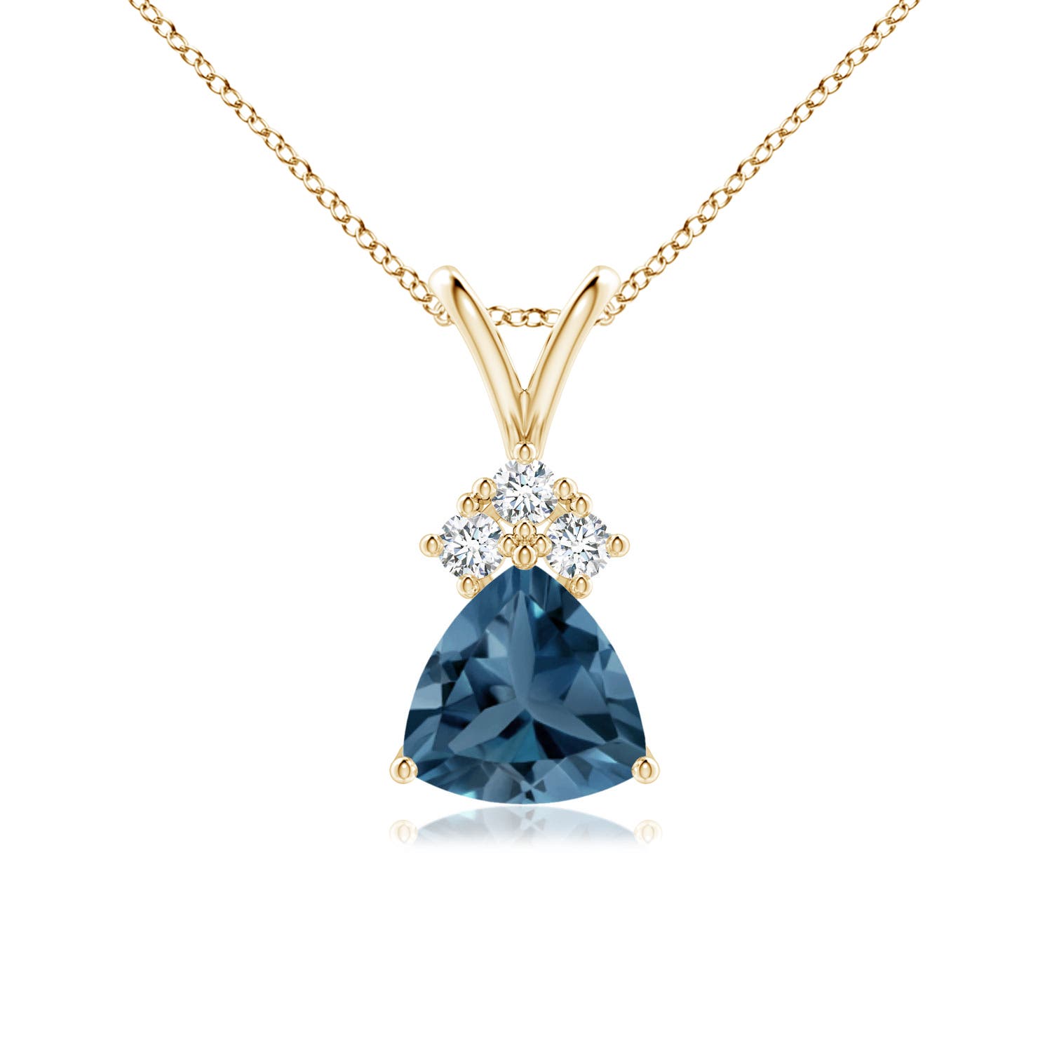 A - London Blue Topaz / 0.96 CT / 14 KT Yellow Gold