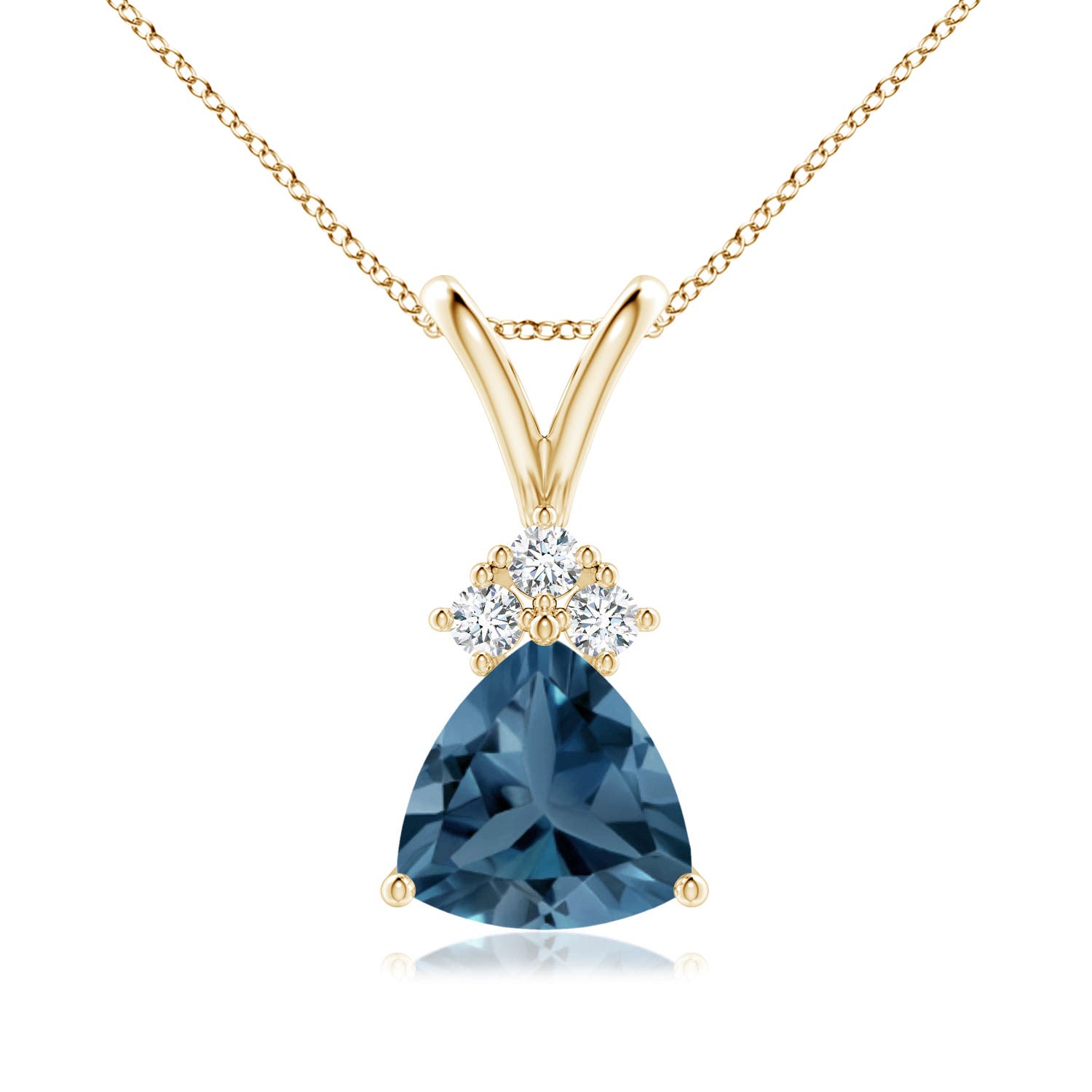 A - London Blue Topaz / 1.38 CT / 14 KT Yellow Gold