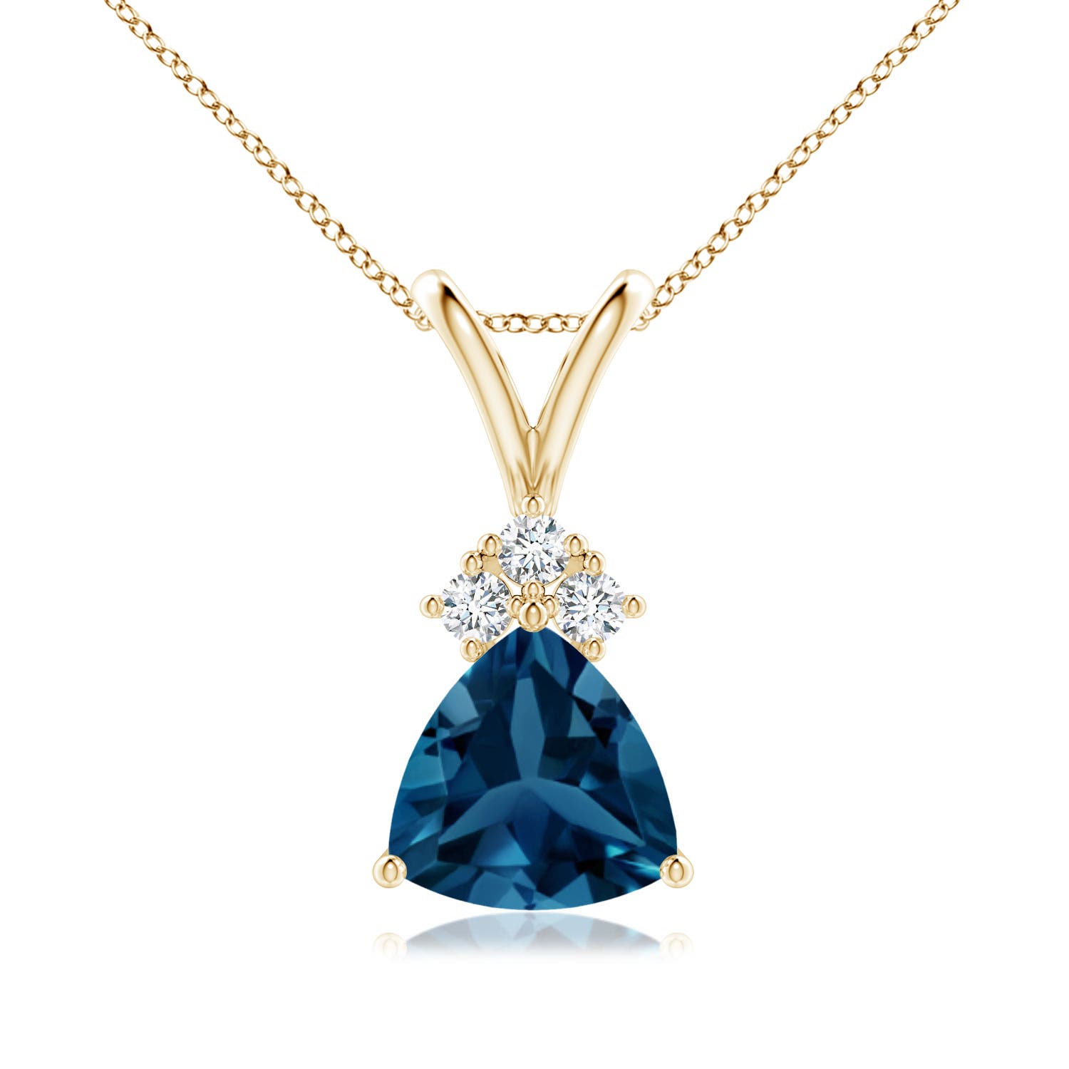 AAA - London Blue Topaz / 1.38 CT / 14 KT Yellow Gold