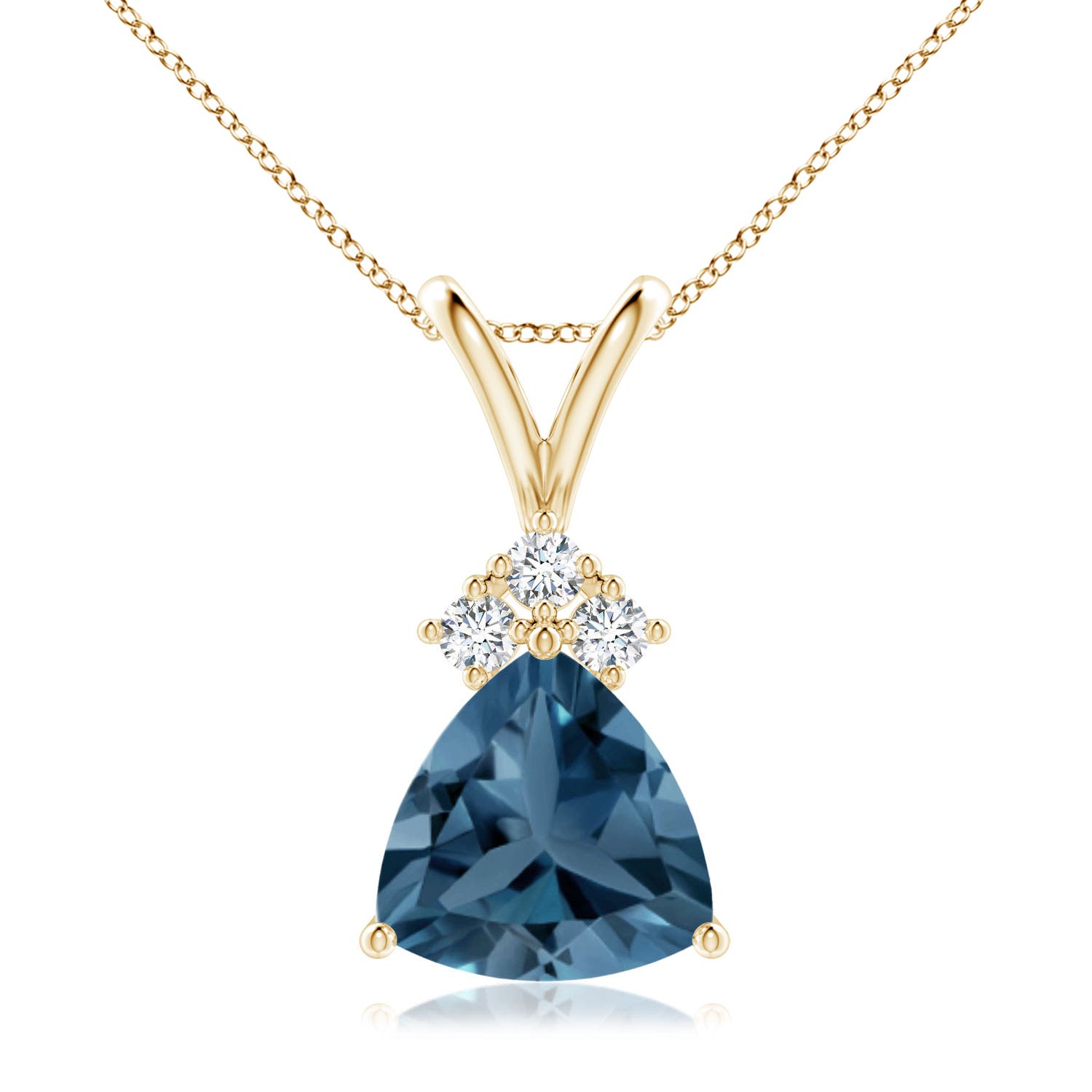 A - London Blue Topaz / 2.29 CT / 14 KT Yellow Gold