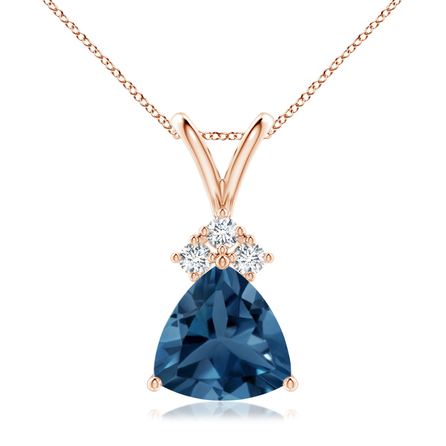 AA - London Blue Topaz / 2.29 CT / 14 KT Rose Gold