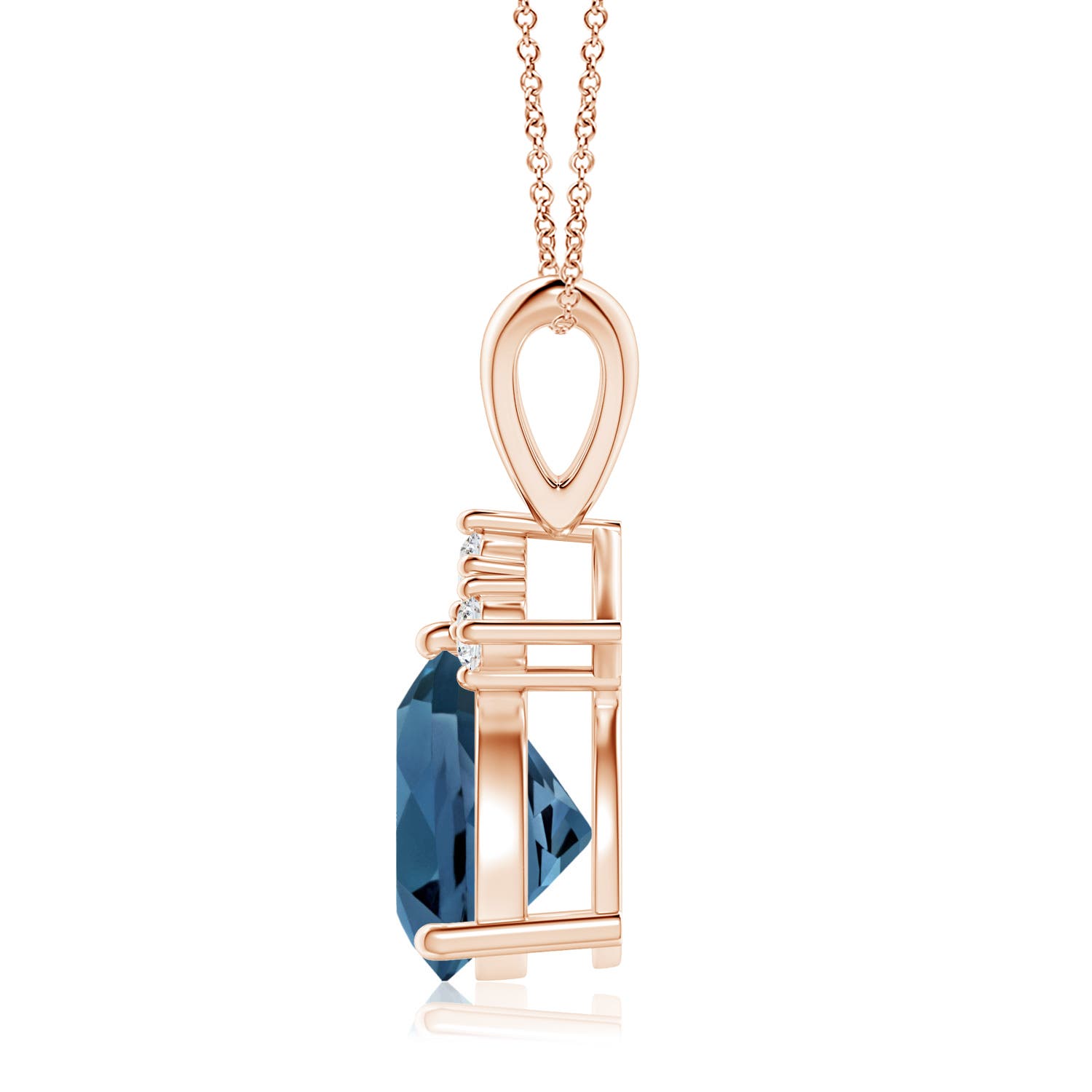 AA - London Blue Topaz / 2.29 CT / 14 KT Rose Gold