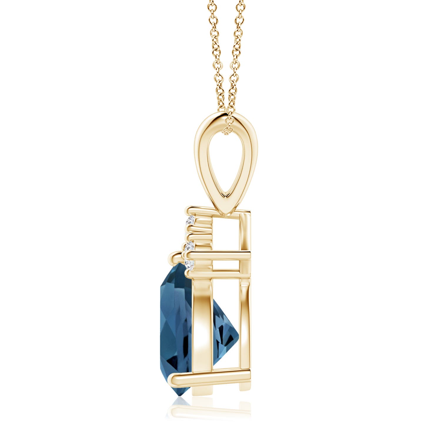 AA - London Blue Topaz / 2.29 CT / 14 KT Yellow Gold