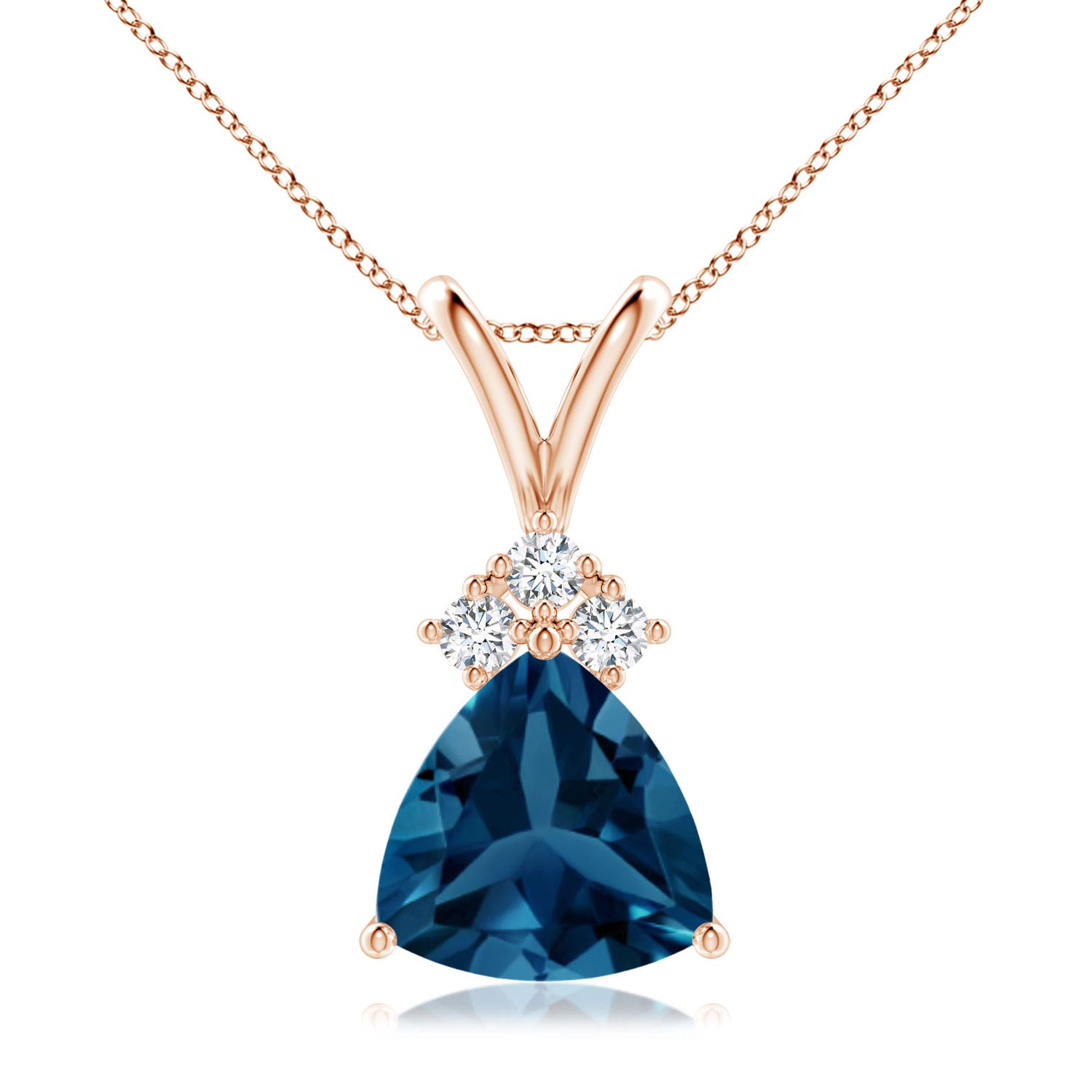 AAA - London Blue Topaz / 2.29 CT / 14 KT Rose Gold