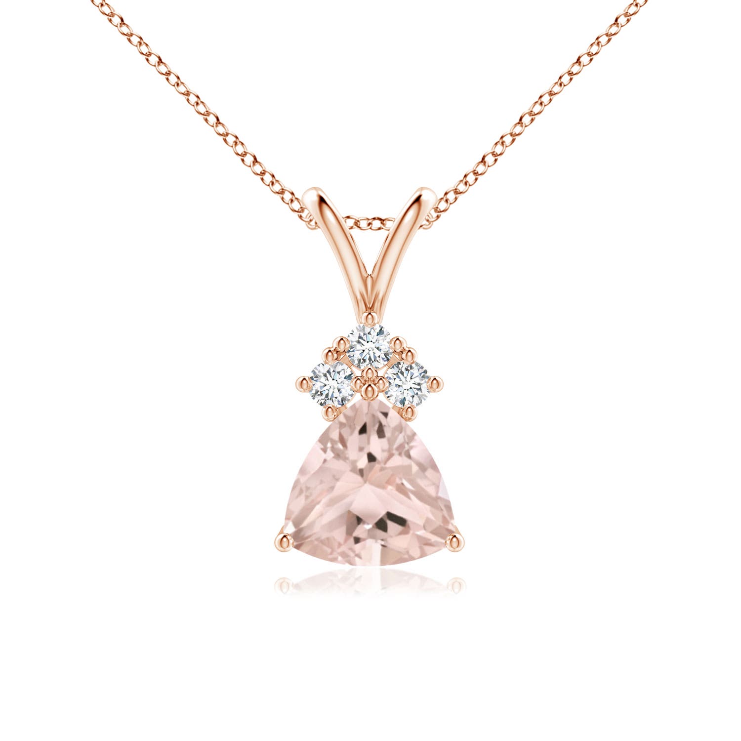 A - Morganite / 0.66 CT / 14 KT Rose Gold