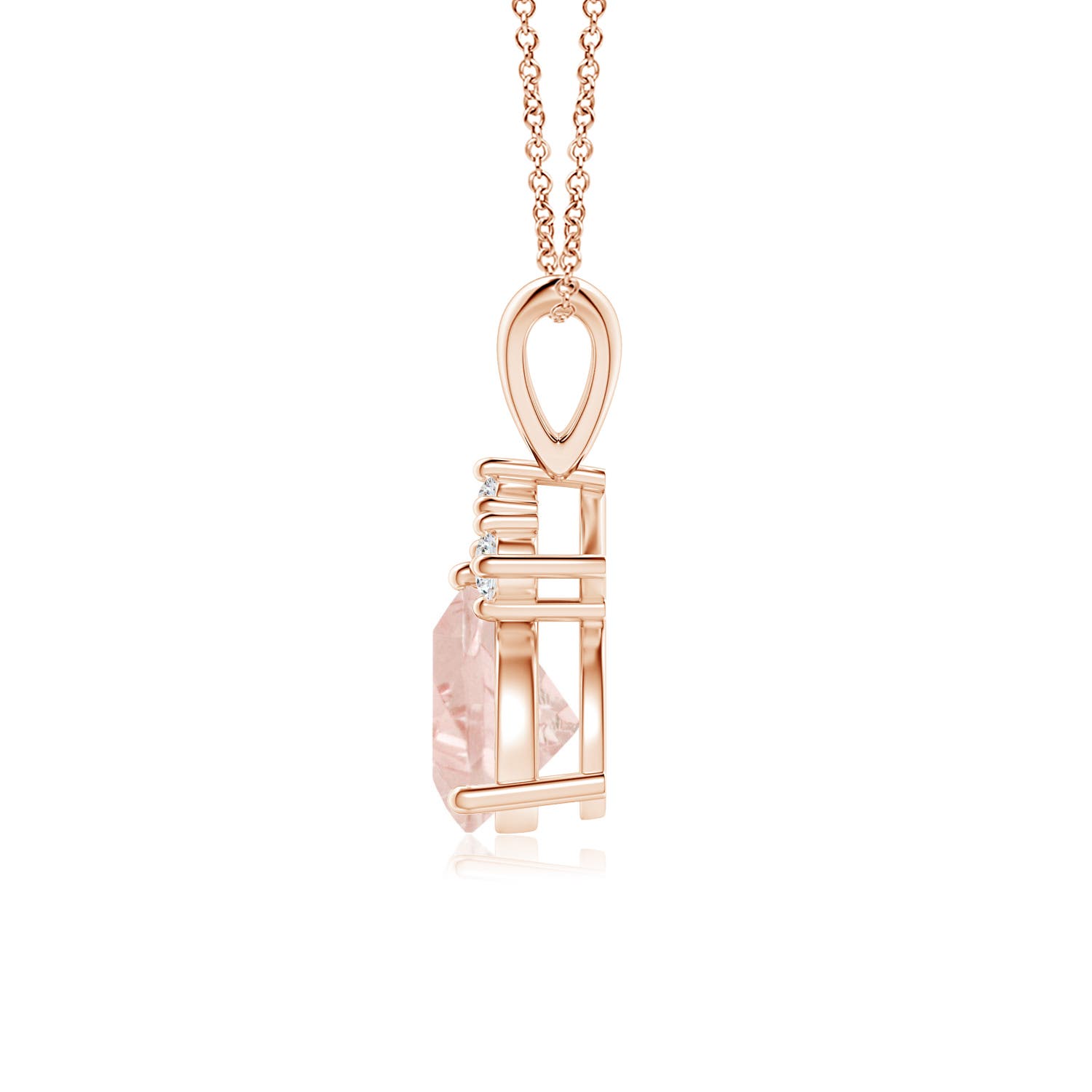 A - Morganite / 0.66 CT / 14 KT Rose Gold