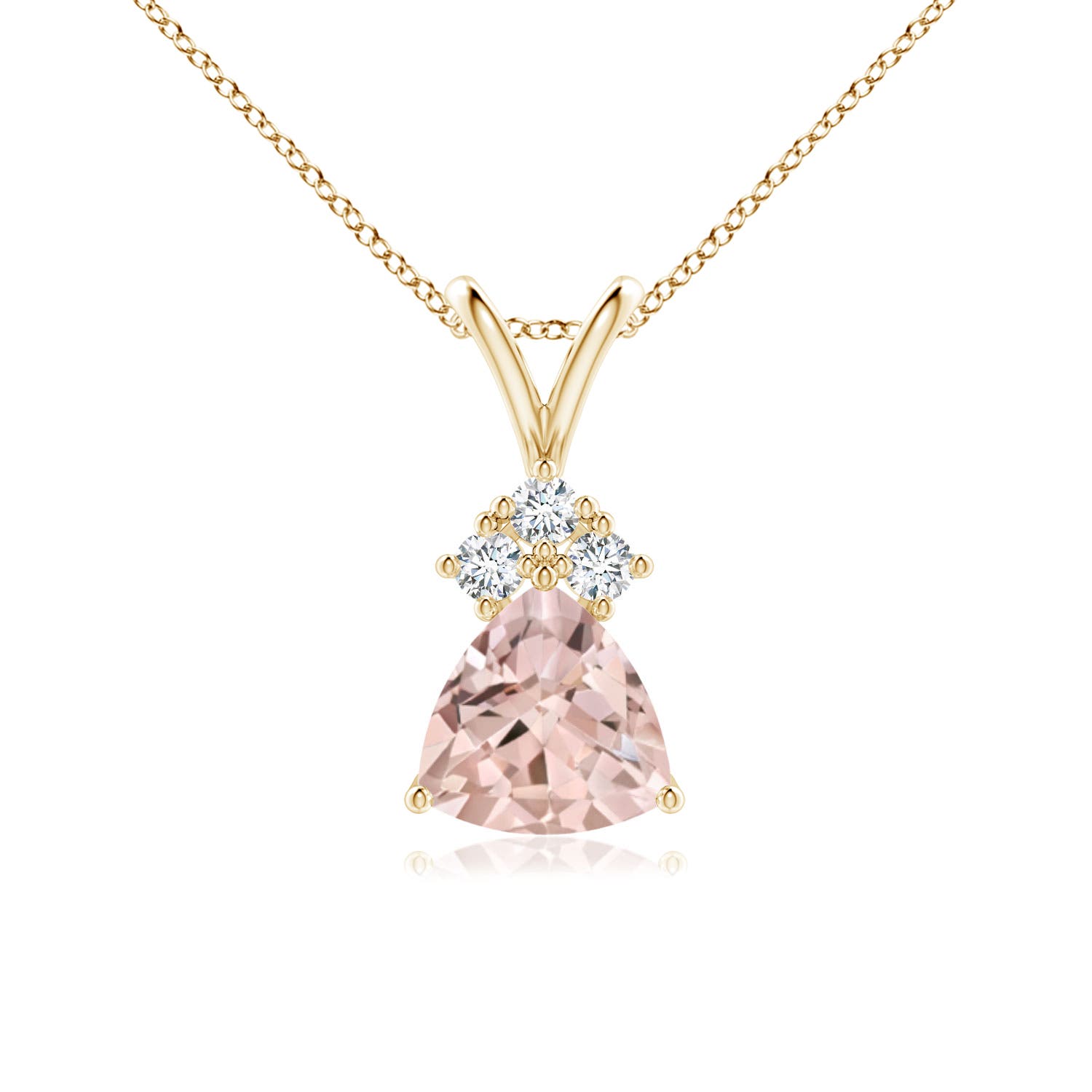 AA - Morganite / 0.66 CT / 14 KT Yellow Gold