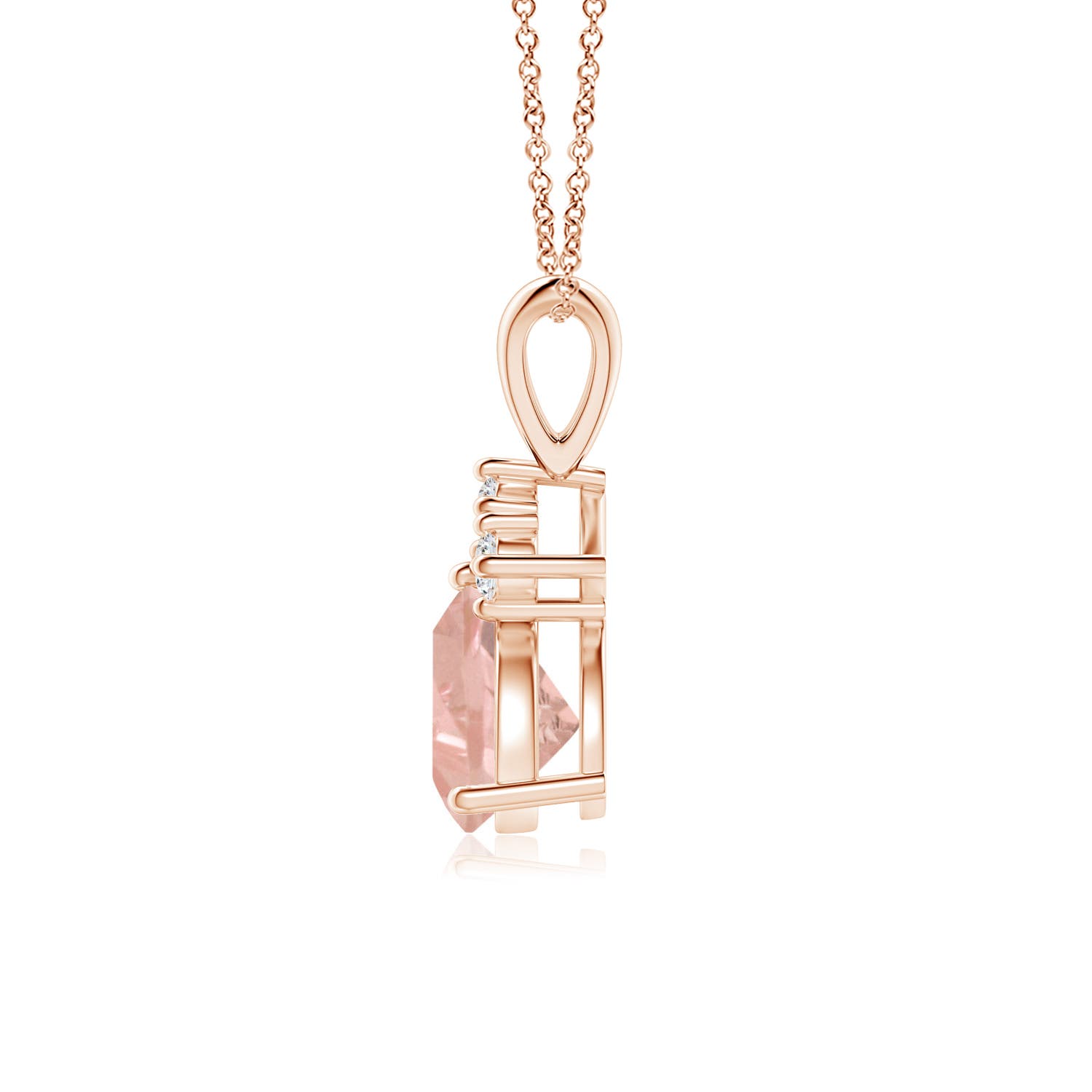 AAAA - Morganite / 0.66 CT / 14 KT Rose Gold