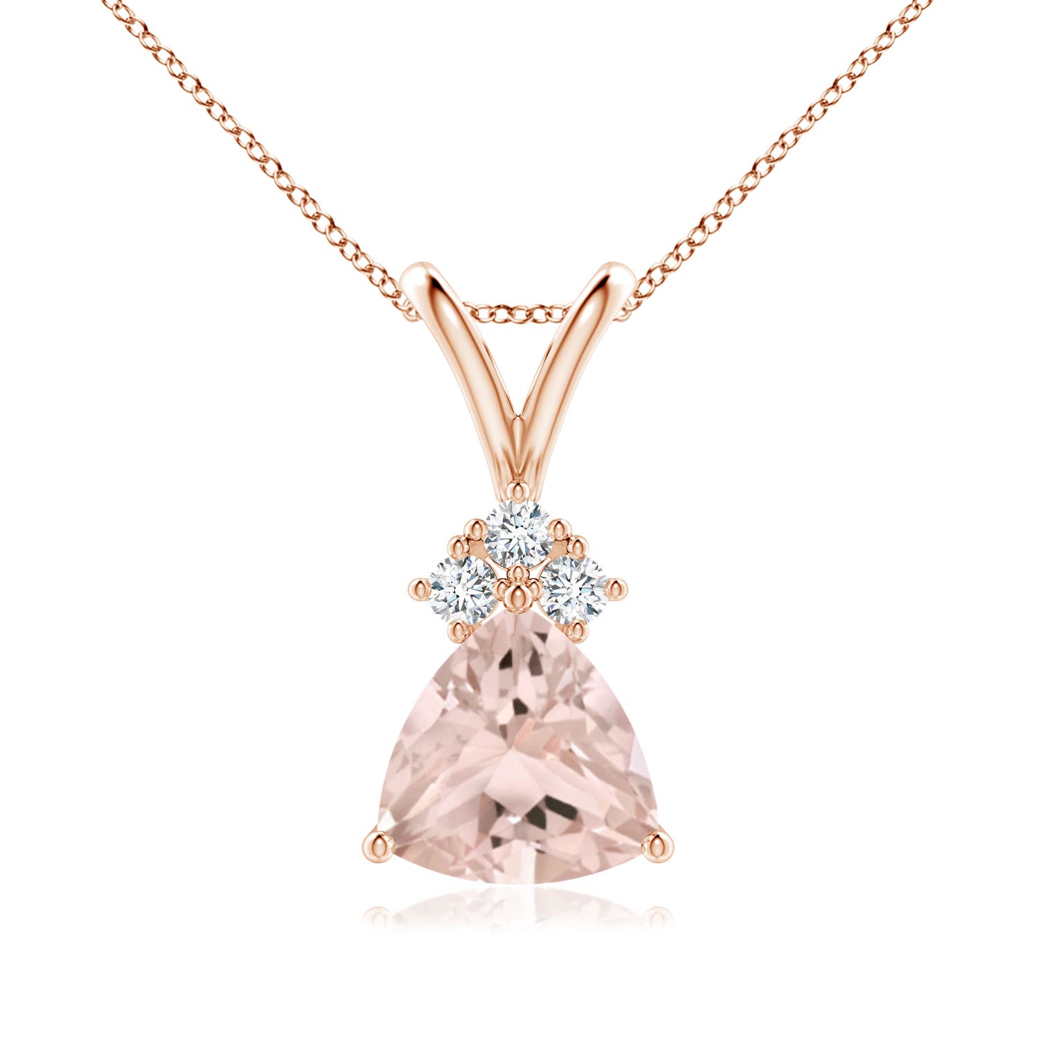 A - Morganite / 0.98 CT / 14 KT Rose Gold