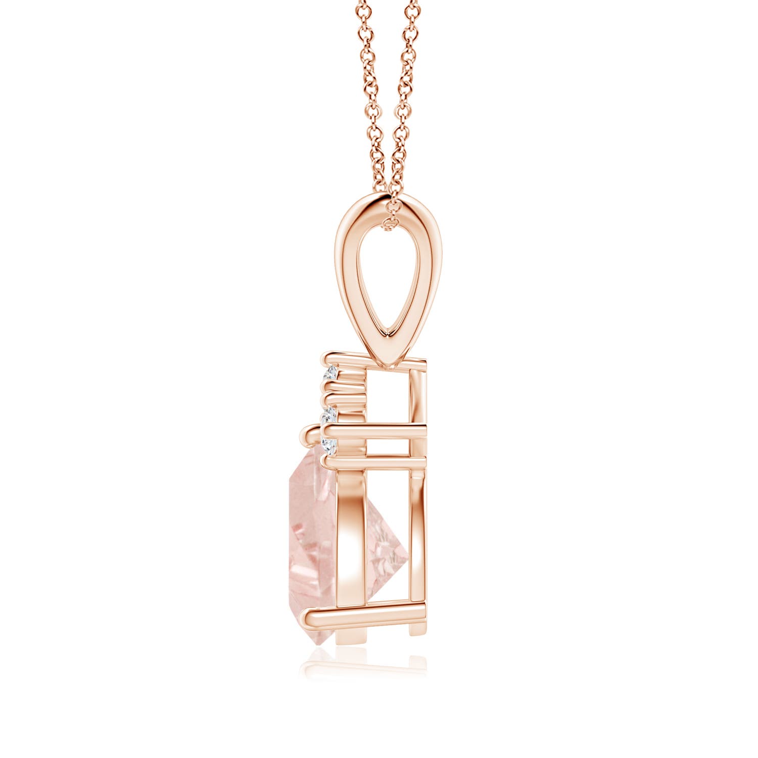 A - Morganite / 0.98 CT / 14 KT Rose Gold