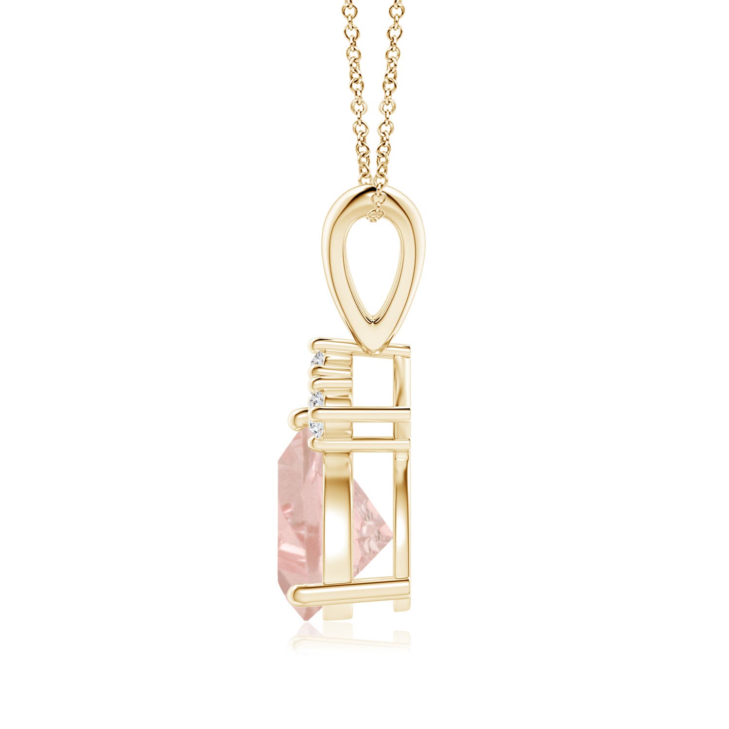 AA - Morganite / 0.98 CT / 14 KT Yellow Gold