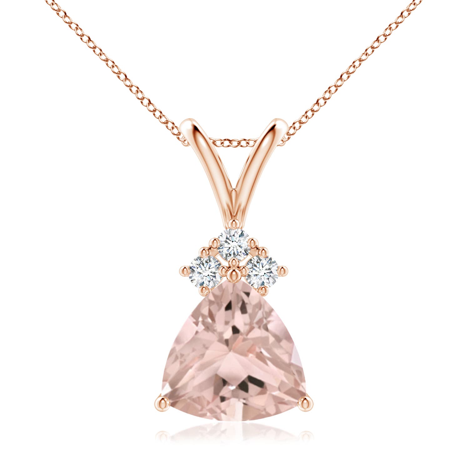 A - Morganite / 1.44 CT / 14 KT Rose Gold