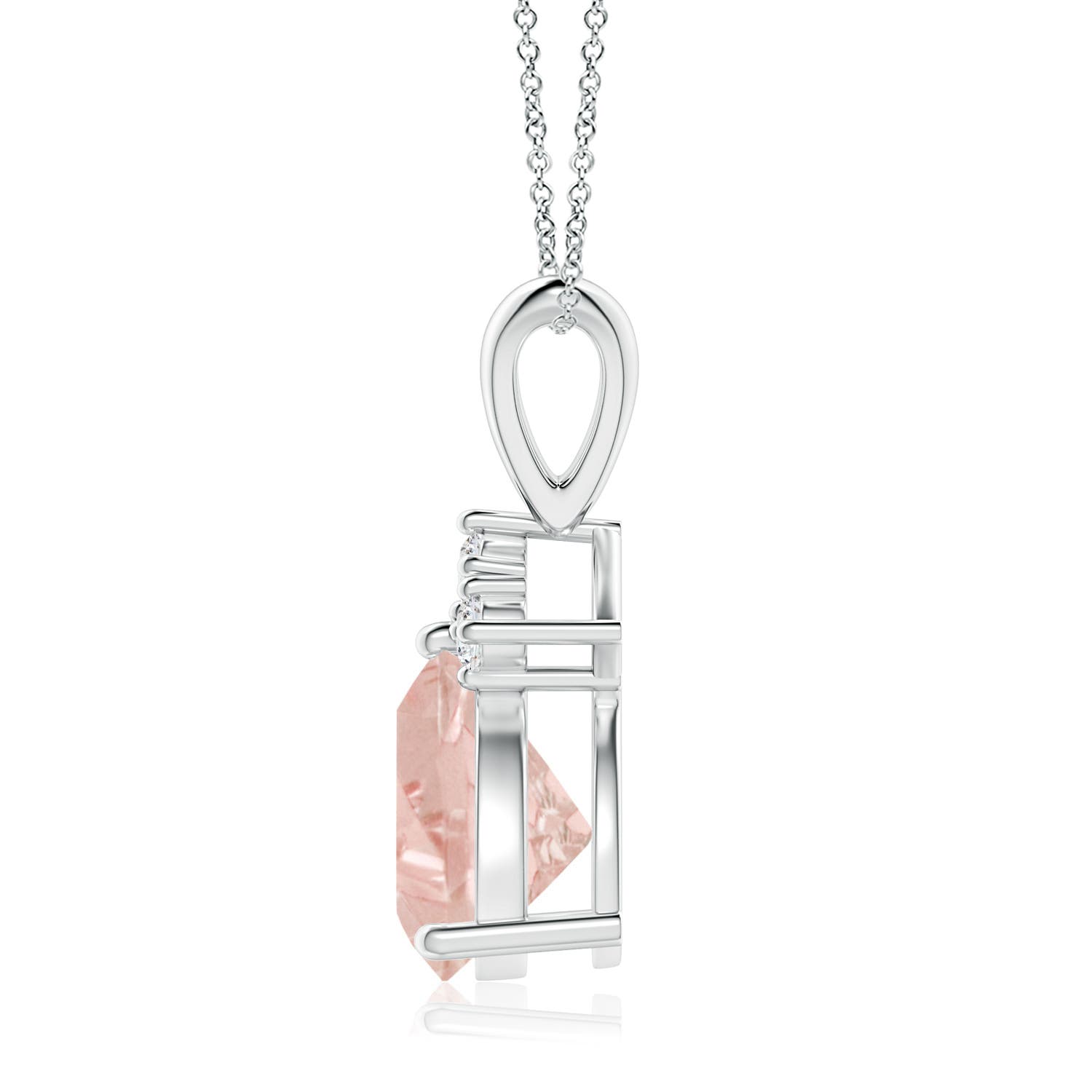 A - Morganite / 1.44 CT / 14 KT White Gold