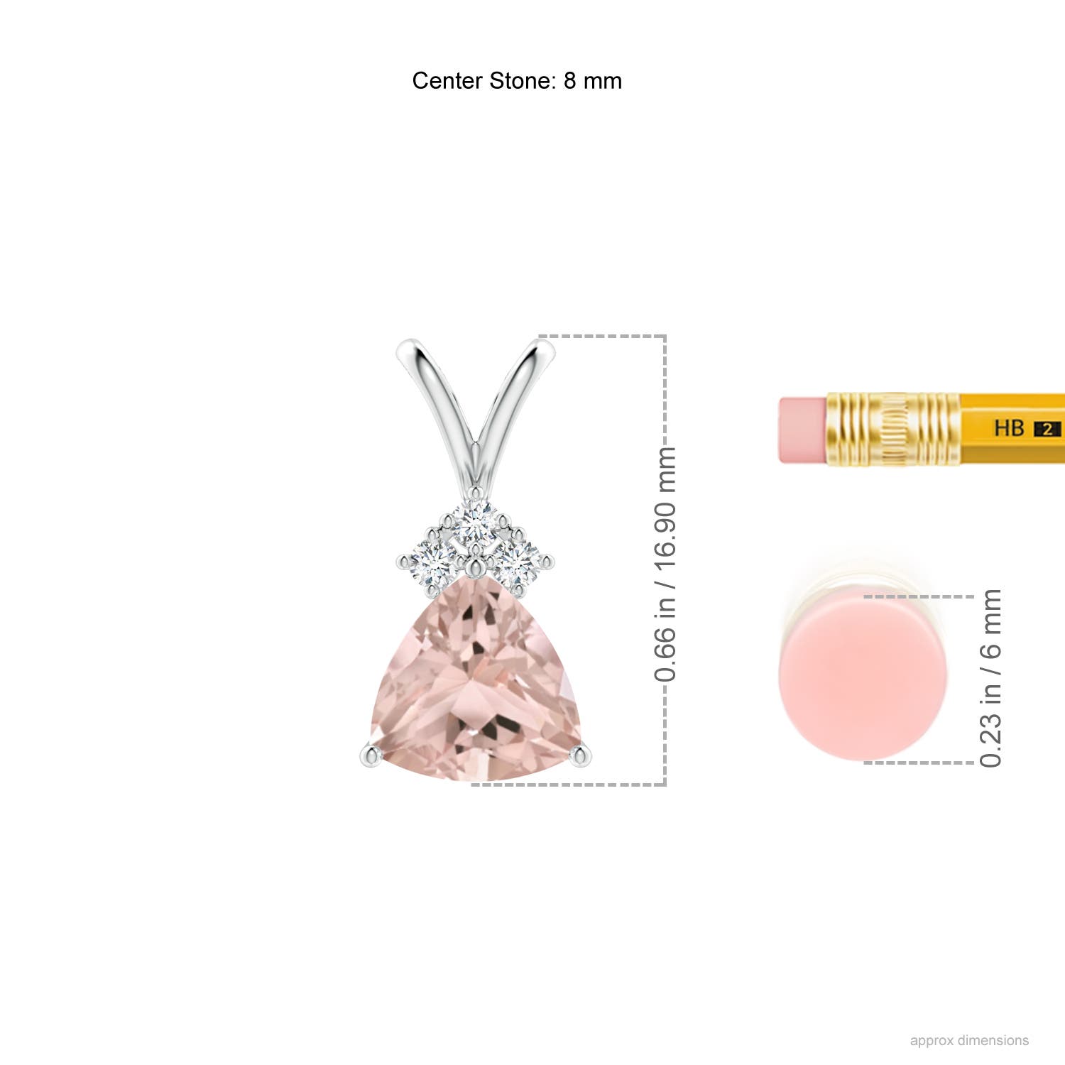 A - Morganite / 1.44 CT / 14 KT White Gold