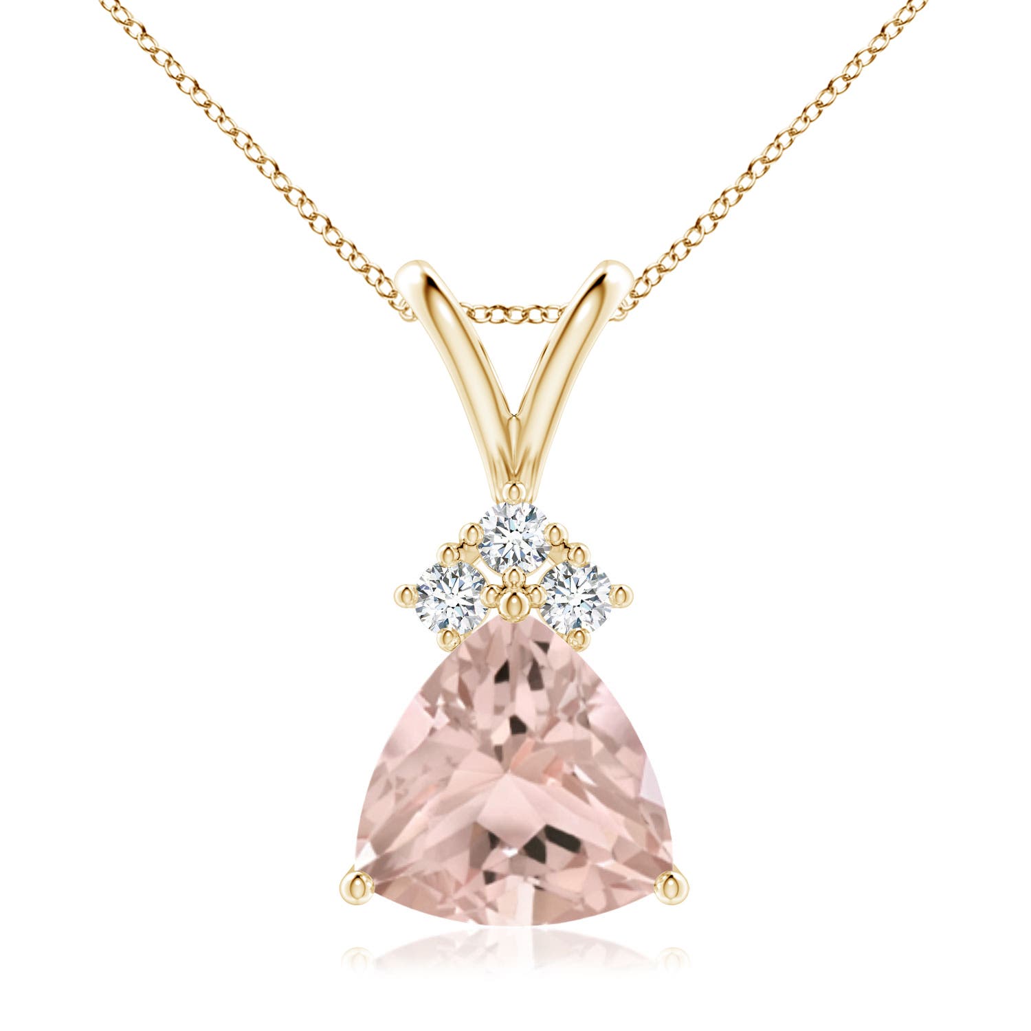 A - Morganite / 1.44 CT / 14 KT Yellow Gold