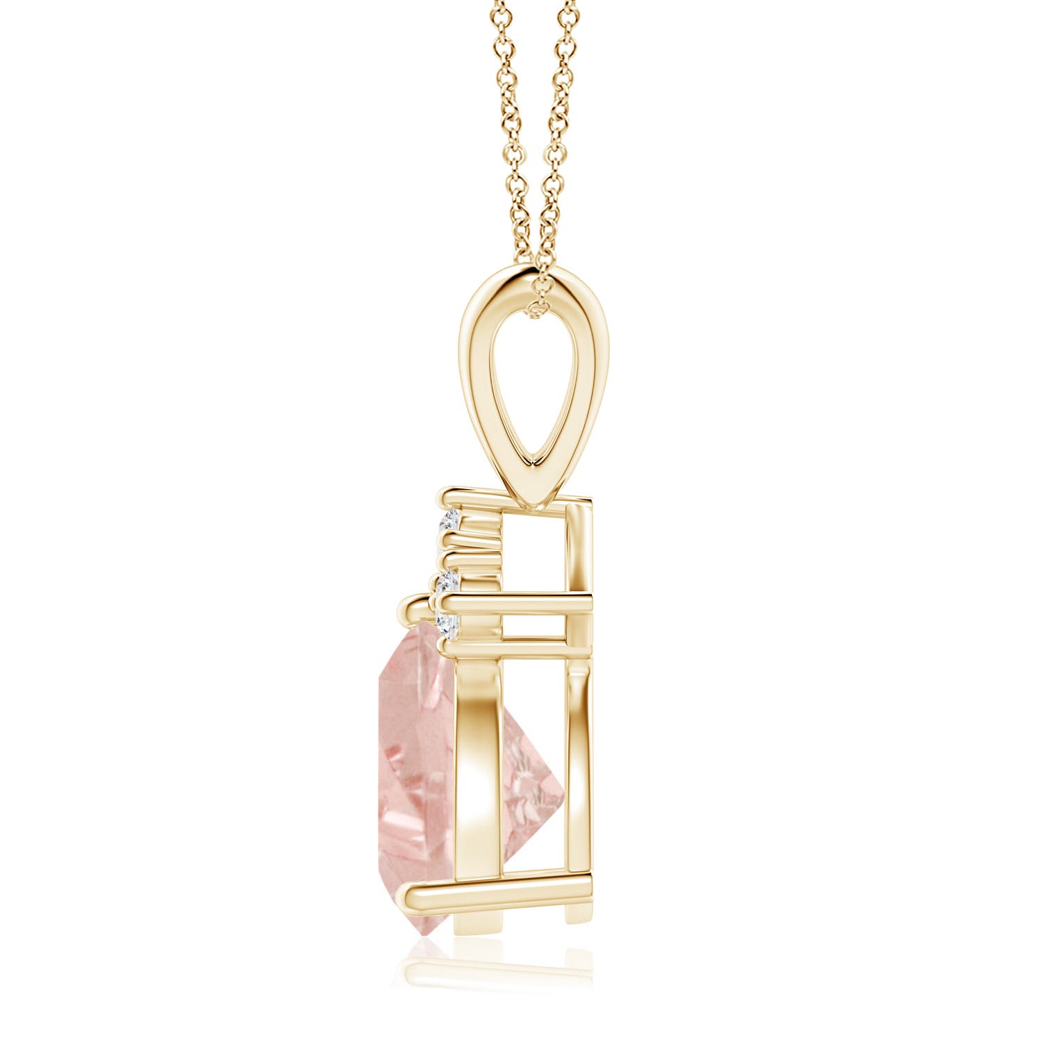 A - Morganite / 1.44 CT / 14 KT Yellow Gold