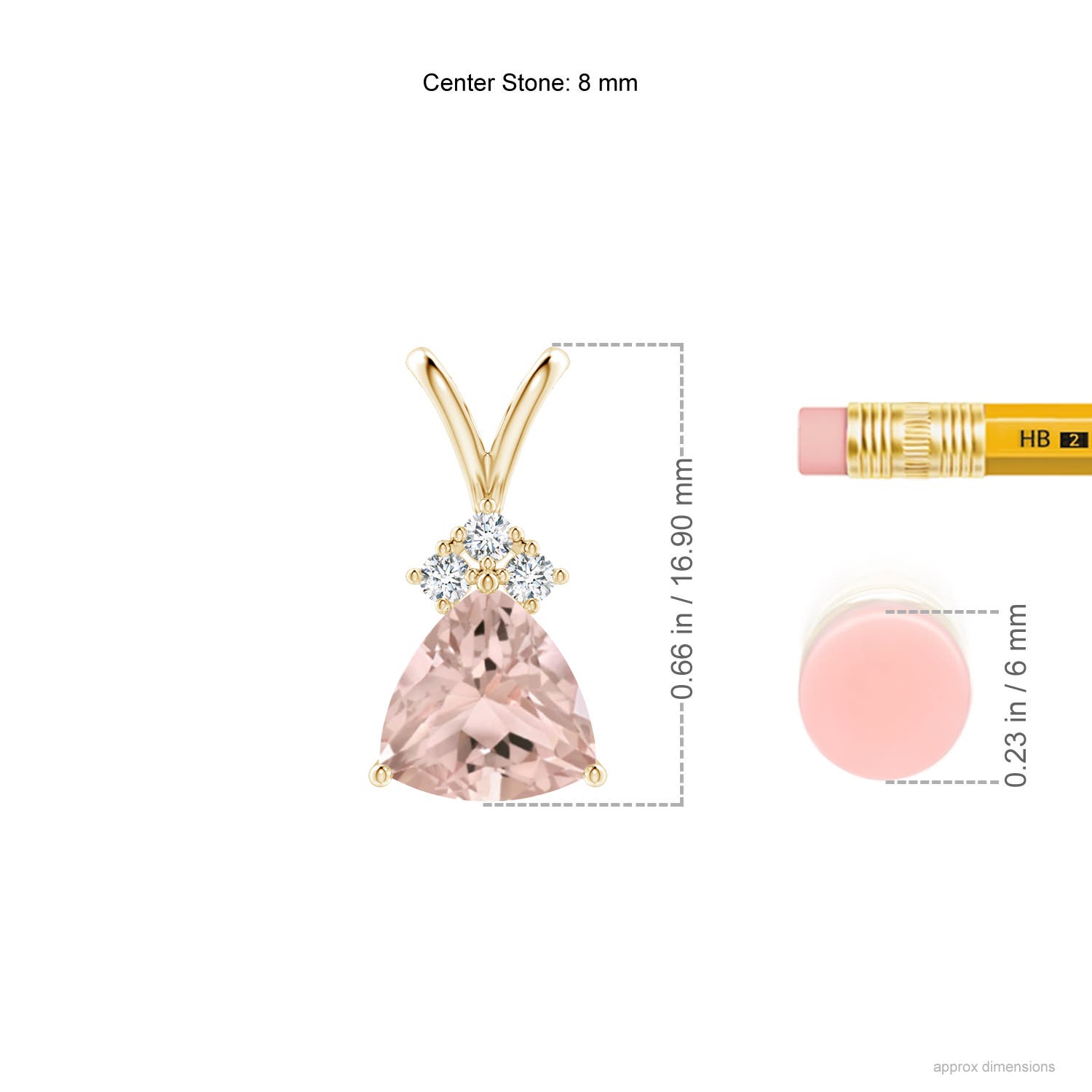 A - Morganite / 1.44 CT / 14 KT Yellow Gold