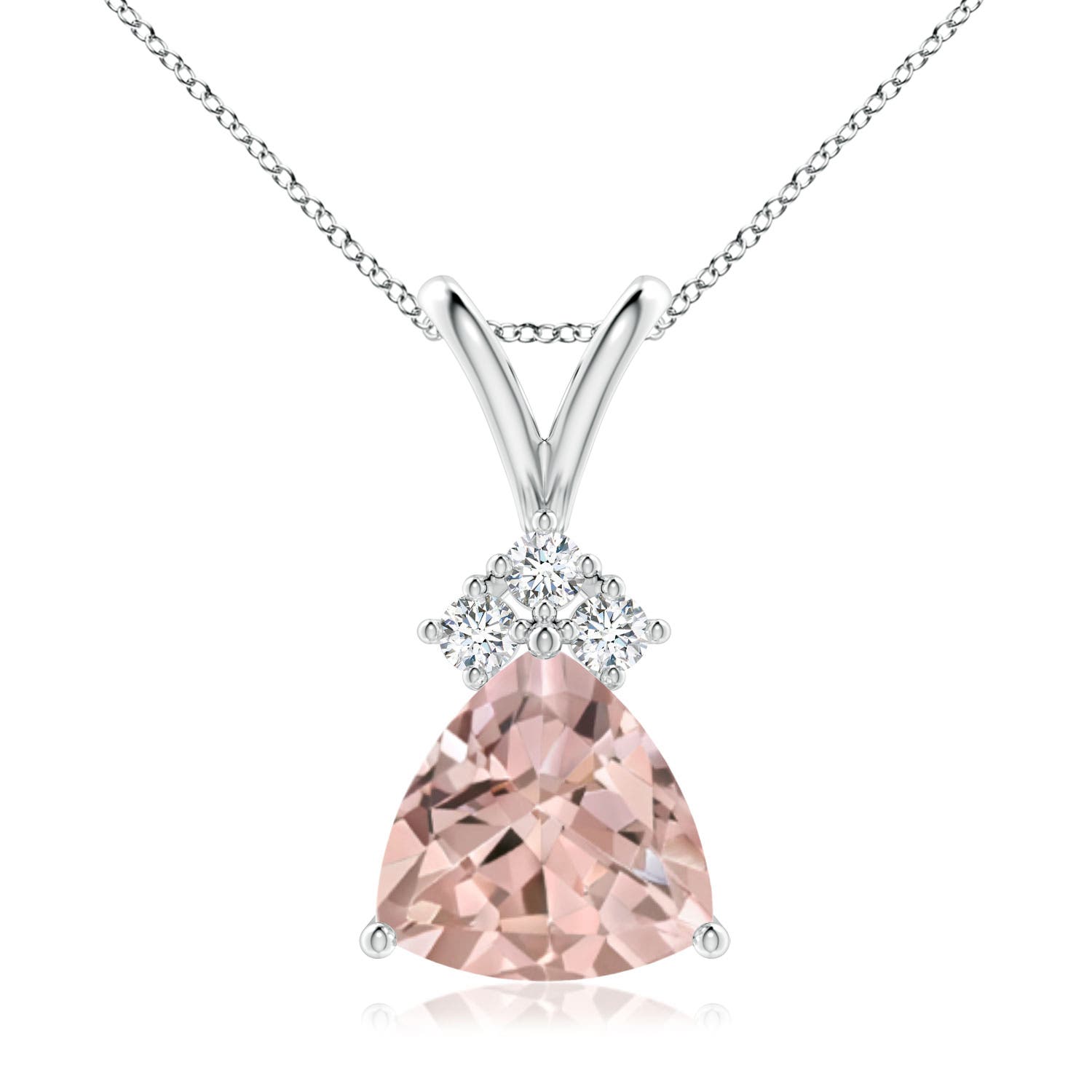 AA - Morganite / 1.44 CT / 14 KT White Gold