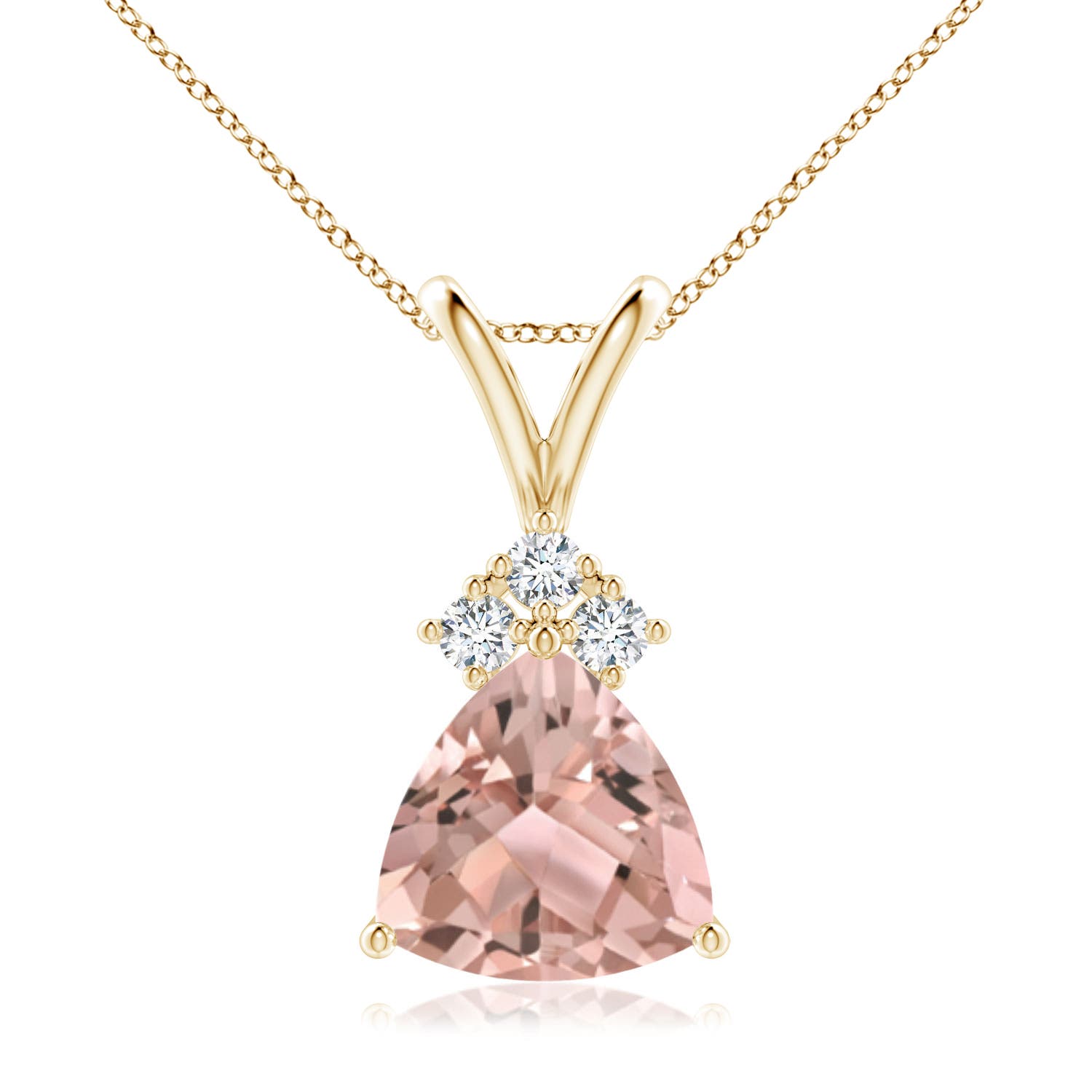 AAA - Morganite / 1.44 CT / 14 KT Yellow Gold