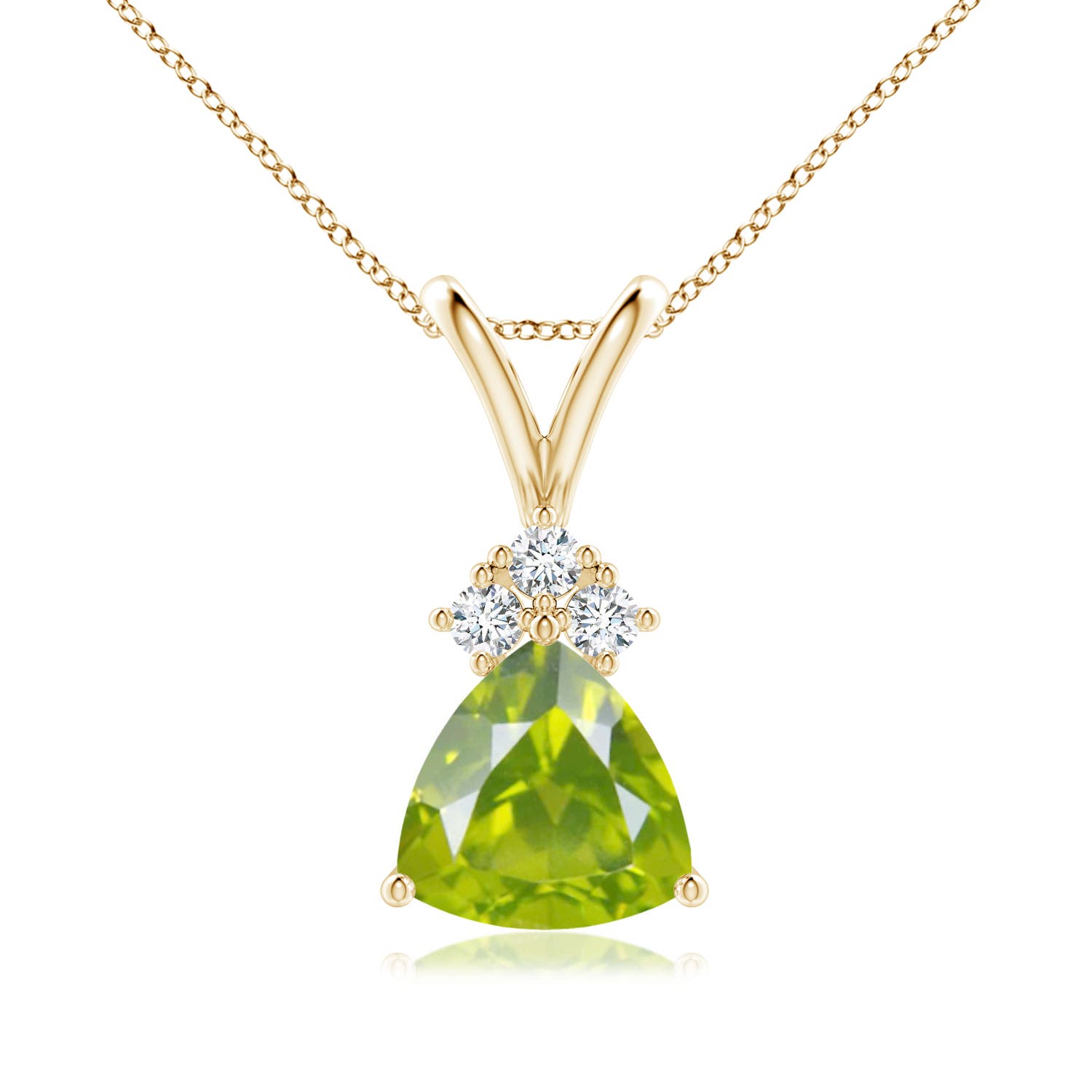 AA - Peridot / 1.28 CT / 14 KT Yellow Gold