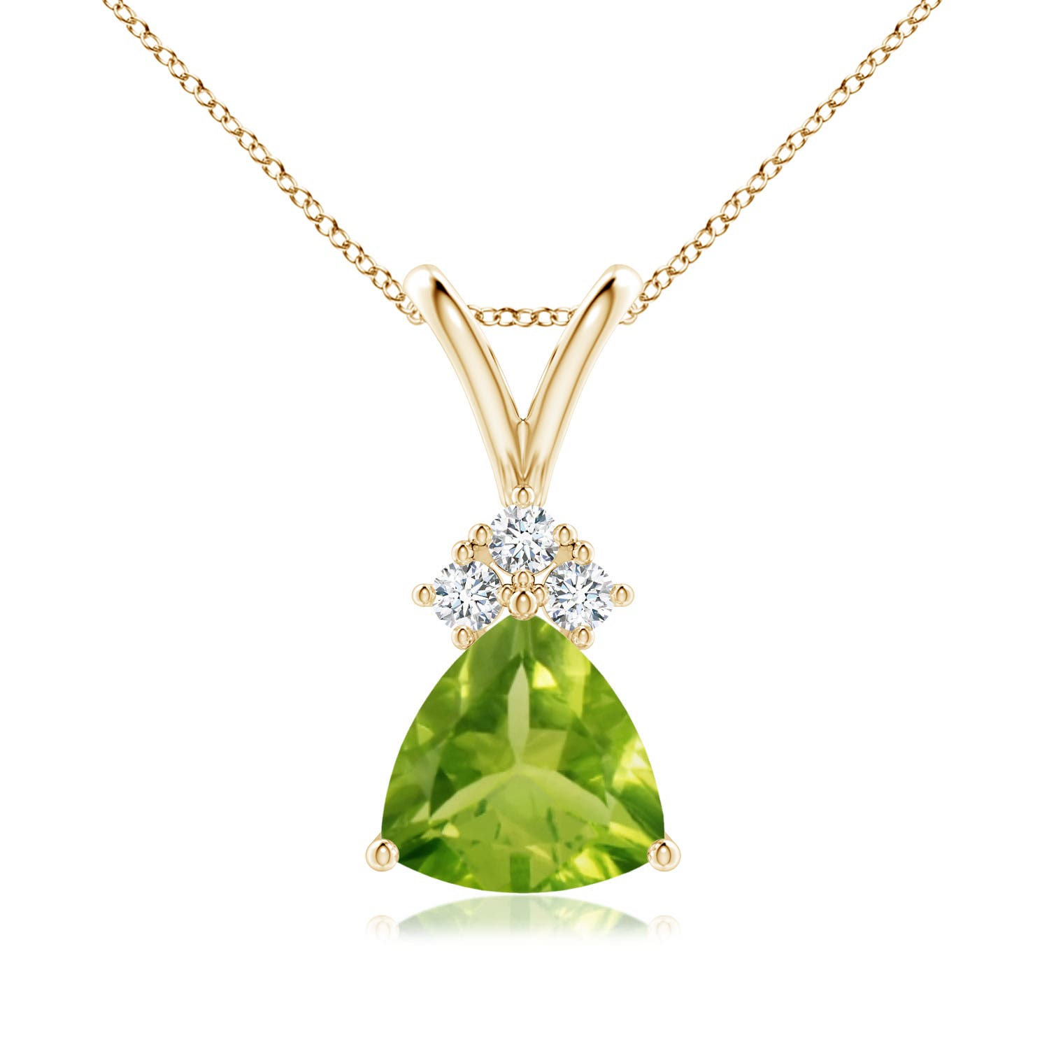 AAA - Peridot / 1.28 CT / 14 KT Yellow Gold