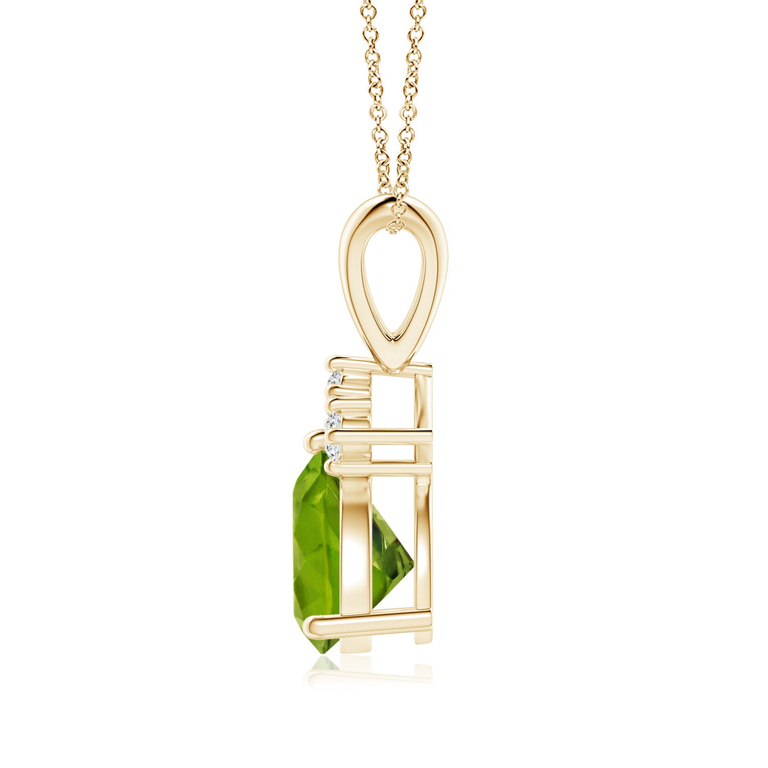 AAA - Peridot / 1.28 CT / 14 KT Yellow Gold