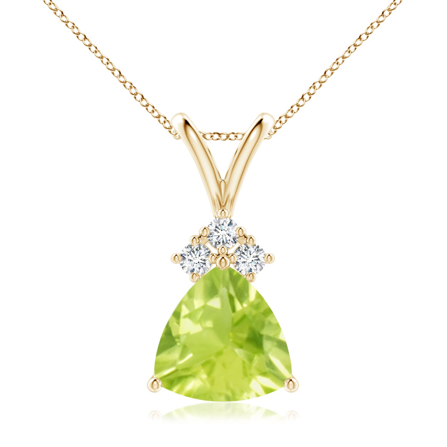 A - Peridot / 1.99 CT / 14 KT Yellow Gold