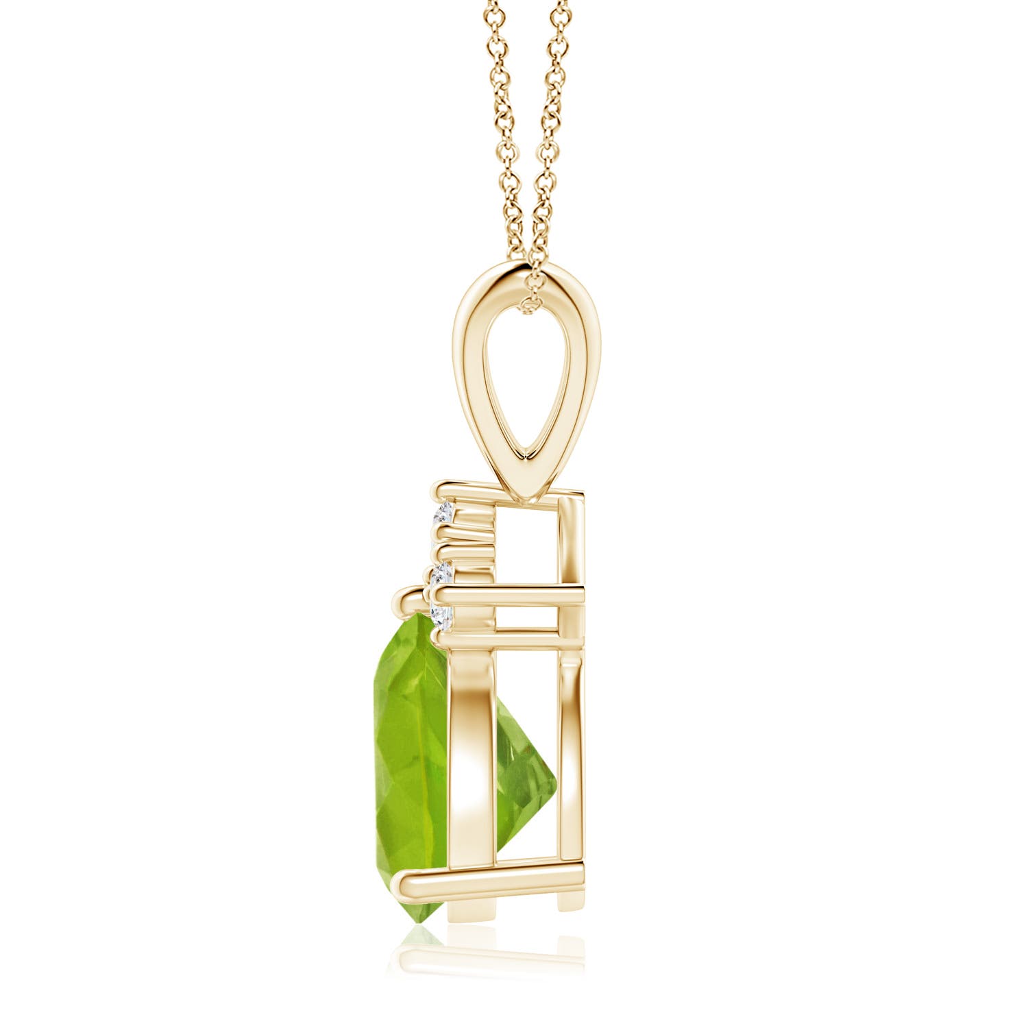 AA - Peridot / 1.99 CT / 14 KT Yellow Gold