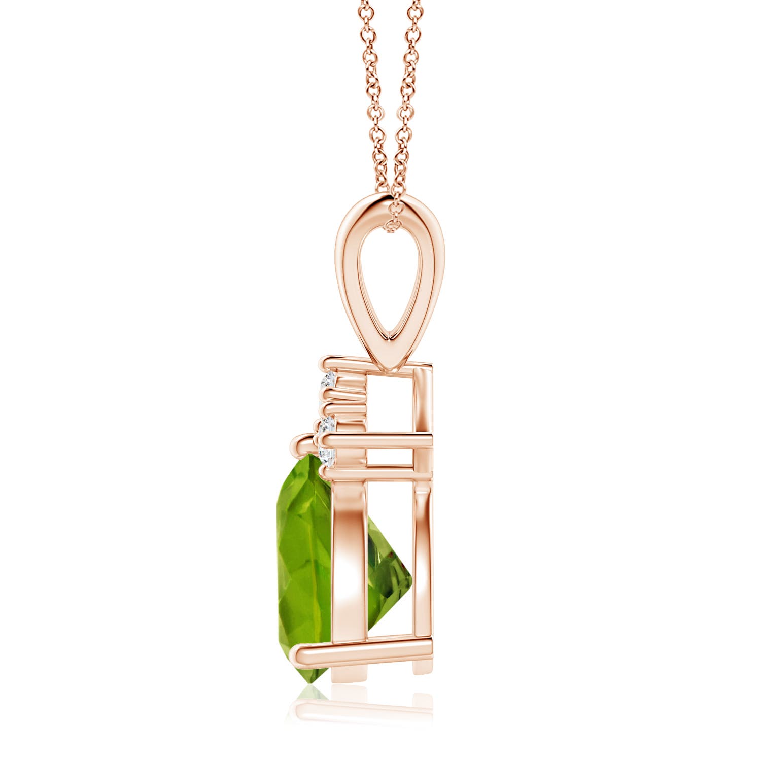 AAA - Peridot / 1.99 CT / 14 KT Rose Gold