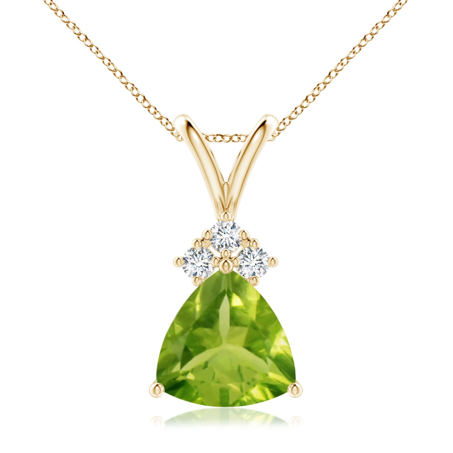 AAA - Peridot / 1.99 CT / 14 KT Yellow Gold